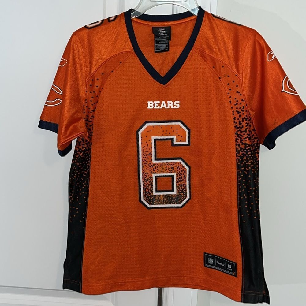 Sewn Orange Chicago Bears Reebok Retro Jay Cutler NFL Women’s Jersey S